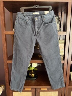 Billy Reid Slim Cut Pants in Washed Dark Gray 34x30